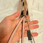 Burberry NWOT  Bridle Sequined Large Pouch, Metallic Pink/Check, Small Defect Photo 6