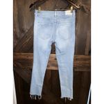 EXPRESS  Light Wash Blue Distressed Cotton Denim Skinny Jeans Womens‎ Size 6 Photo 2