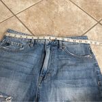 KanCan Jean Shorts Womens M Blue Relaxed Distressed Denim Medium Wash‎ Photo 5
