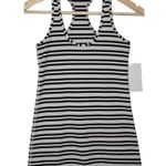 Lululemon Womens  Cool Racerback Black White Stripe Racerback Tank Top Size 6 Photo 8