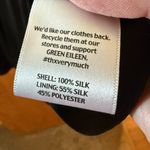 Eileen Fisher Black Sleeveless Tank Dress 100% Silk Sheer Accents Petite Medium Photo 5