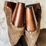 Rockport Katja Shearling Boot Size 7 Dark Brown Grommet Accent & 1" Platform Photo 12