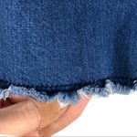 ZARA Denim Mini Skirt Pleated Raw Hem Size XS Photo 4