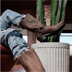 Frye  Harness 12R Rustic Brown Boots, Sz 10 Photo 1