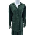 Victoria's Secret  Country Authentic 90s Green Floral Cotton Pajama Set Women's M Photo 6