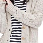 Banana Republic  Cozy Long Cardigan Womens S Cream Wool Boho Grandmacore Neutral Photo 2