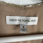 Dress the Population  Size Small Cara Two Piece Gown Gold Sequin Holiday Party Photo 7