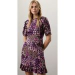 Kate Spade  Pacific Petals Floral Smocked Dress Size 4 Photo 2