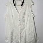 Misook  button down sleeveless top size XL Photo 0