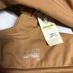 Aerie  Sports Bra Real Me Xtra Stretch Medium Support Ruffle V Neck Beige L Photo 2