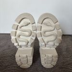 Gucci  Trip Zip Front Combat Boots White Rhombus GG Quilted Block Heel Size 37.5 Photo 10