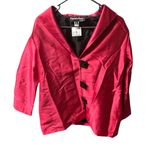 RARE VTG Painted Pony Boxy Red Blazer Made in USA Large Photo 6