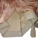 Real Fox Fur Collar Coat Belt Light Gray Wool Satin Lining Project or Parts Size 12 Photo 7