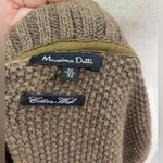 Massimo Dutti  Chocolate Brown cotton wool  Women's Cardigan Vest sizeM Photo 6