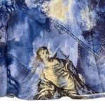 Anthropologie  The Tilda Mini Slip Skirt XS Blue $88 Retail NWT Photo 8