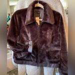 Love Token  Women's Faux Fur Jacket. Front Zip, Pockets, Fully Lined. Size M Photo 2