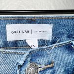 Grey Lab  Light Wash High Rise Straight Leg Baggy Jeans with Slit Detail  Photo 4