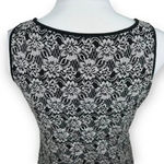 Sundance Ivory and Black Floral Print Sleeveless Top Size S Photo 6