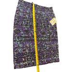 LuLaRoe Cassie Pencil Stretchy Purple Black Green Geometric Skirt L NWT Photo 6