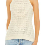 Gap White Knit Sweater High Neck Longline Tank Top Photo 0