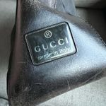 Gucci vintage nylon and leather hobo shoulder bag Photo 12
