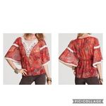 Free People  Daydreamer Chiffon top  Sz Small Photo 1