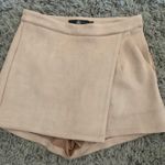 Missguided Tan Suede Envelope Skort Photo 0