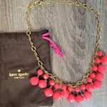 Kate Spade  New York Gold Tone Faceted Salmon Resin Dangles Necklace Photo 10