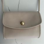 Coach Vintage  Chrystie Crossbody 90s Small Handbag in Cream and Brass Photo 1