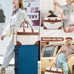 Weekender Travel Bag, Carry On Overnight Duffle Bag with Laptop Compartment, 4PCS Gym Duffel Bag for Women Photo 5