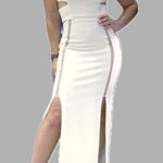 Solace London  Weaver White Maxi Cut Out Dress. Photo 0