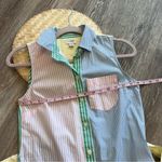 J.Crew  rainbow stripe shirt dress w/ waist‎ tie button front Photo 5