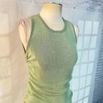 LIONESS Military Minds mint green drawing sides Mini knit Dress size small Photo 4