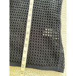 Madewell  Open Stitch Polo Cardigan Sweater in Black Size S Photo 7