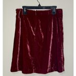 Anthropologie  "Monti" Velvet Mini Skirt in Raspberry Color Size 6P NWT!! Photo 2