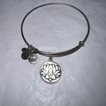 ALEX AND ANI ‎ Lotus Bracelet 2013 Rafaelian Silver Tone Bangle Jewelry Fashion Photo 1
