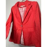 Veronica Beard  Melon Red Linen Blend Sedgwick Dicky Jacket Blazer Size 2 Photo 9