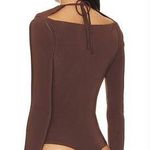 Lovers + Friends  Delilah Bodysuit in Espresso Brown XS Photo 1