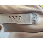 Drape Front Satin Cami V Back Astr The Label Bodysuit Champagne size S Photo 15