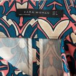 ZARA  Women’s retro Flower Print Midi Skirt Size M Photo 2