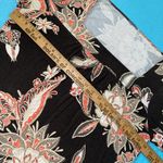 Ann Taylor  square neck floral print brown cream white orange red trendy size XL Photo 5