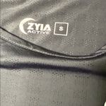 Zyia  Black Short Sleeve Women's Mesh Top Photo 8