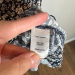 J.Crew  Mercantile Navy Blue White Floral Wrap V-Neck Ruffle Dress Photo 4