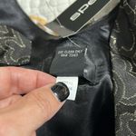 Spense women's 10 black gold metallic v neck sleeveless dress belt bow shoulder Photo 8