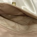 Coach Signature Penelope Purse Linen Leather Crossbody Shoulder Bag Cream Gold Photo 8