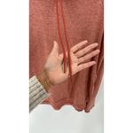 Athleta uptempo Hoodie orange side slit hi lo loose fit size M athletic Photo 10