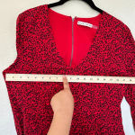 Alice + Olivia Alice and‎ Olivia Polly Red Leopard Fit/Flare mini Dress size 6 Photo 12