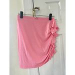 The Andamane Bubblegum Pink Ruffle Mini Skirt Photo 1