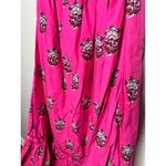 RHODE Hot Pink Marigold Flower Print Halter Style Salena Maxi Dress Size XS Photo 12