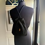Liz Claiborne Vintage Y2K black woven backpack purse Photo 1